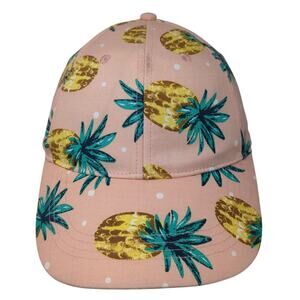 Cruise Club Strapback Baseball Cap Multicolor OS Adjustable Pineapple Print